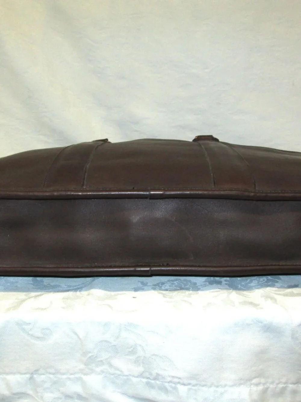 COACH CHOCOLATE BROWN LEATHER SOFT SIDED LAPTOP BRIEFCASE
